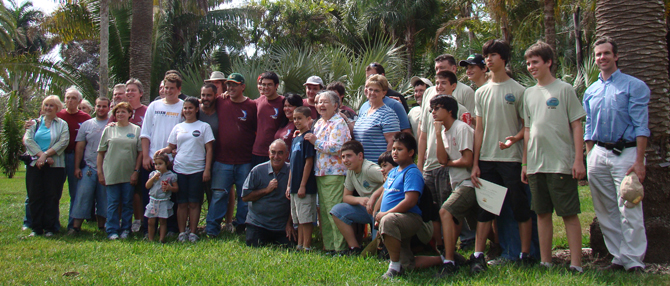 Group Photo of the Boy Scout volunteers