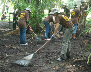 UPS Global Volunteer Day at Montgomery Botanical Center