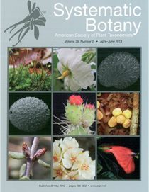 The cover of Systemic Botany, April - June 2013