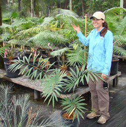 Photo of Tracy in the Montgomery Nursery
