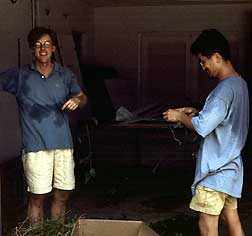 Dr. Ed Kennely and Nam-Cheol Kim (University of Illinois) spent a week at MBC collecting leaf material from Abrus precatorius. Along with their colleague, Dr. Douglas Kinghorn, they have found that A. precatorius contains a compound 150 times sweeter than sugar but very low in calories. Dr. Ed Kennely and Nam-Cheol Kim
